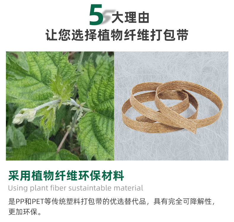 PaperEZ植物纖維打包帶環(huán)保材料制成